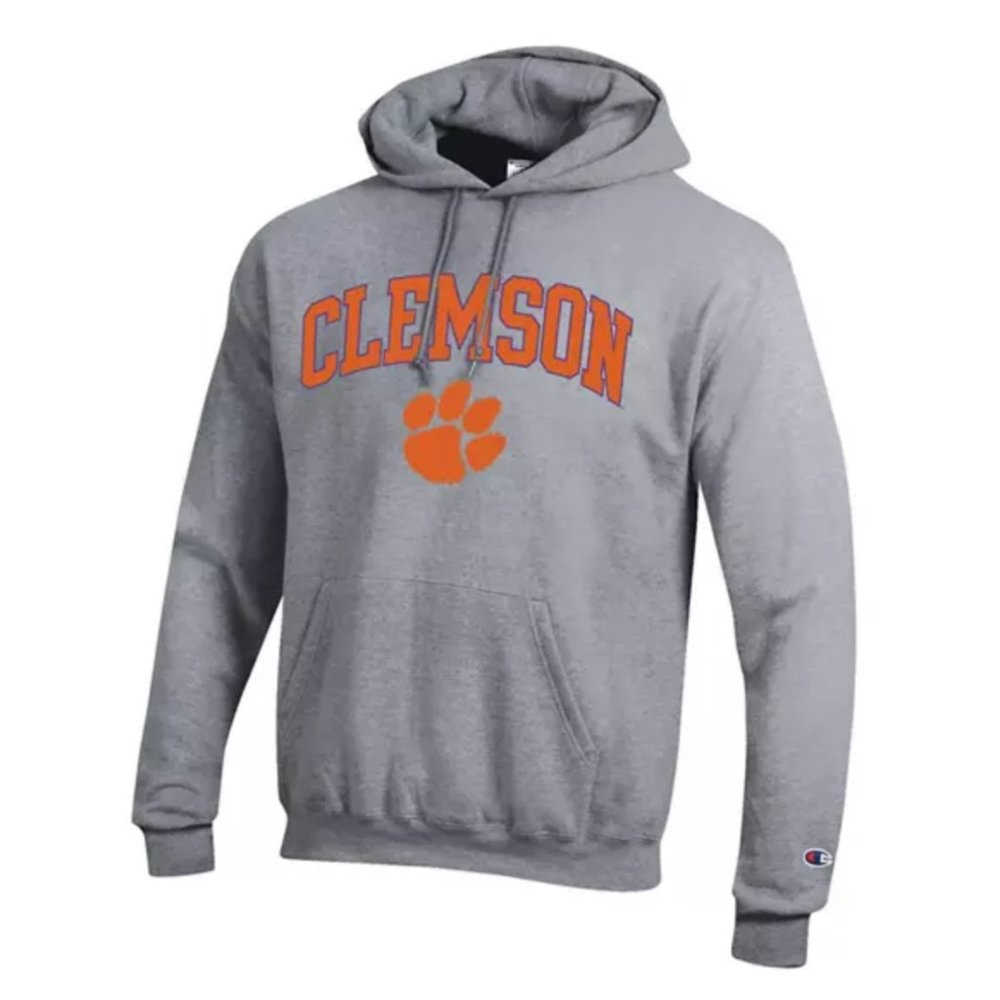 Men's Clemson Tigers Champion Hoodie | XL | Grey